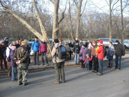 Gyülekezés a parkolóvab (Fotó: Balogh Katalin)