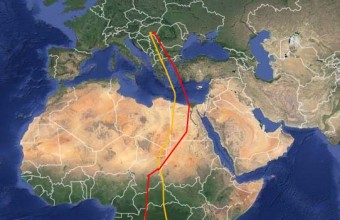 "Csele" (sárga) Zambiában, "Pétör" (piros) Angolában