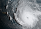 Az Irma nevű hurrikán képe egy műholdról (Fotó: NOAA)